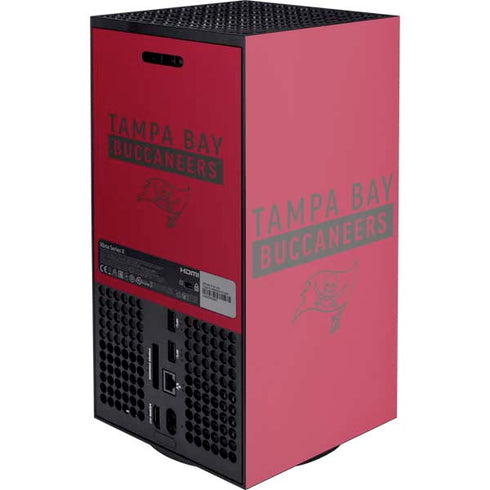 NFL Tampa Bay Buccaneers Red Performance Series Xbox Series X Console Skin