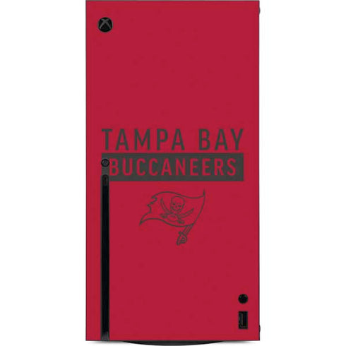 NFL Tampa Bay Buccaneers Red Performance Series Xbox Series X Console Skin