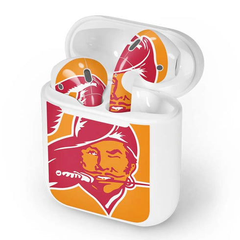 NFL Tampa Bay Buccaneers Retro Logo Apple AirPods Skin