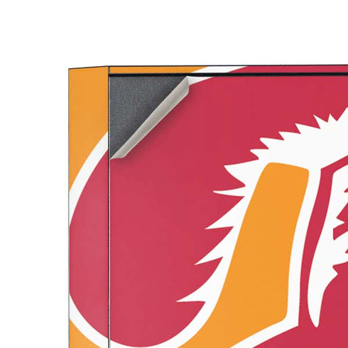 NFL Tampa Bay Buccaneers Retro Logo Corsair 4000D Tempered Glass Mid-Tower ATX Case Skin