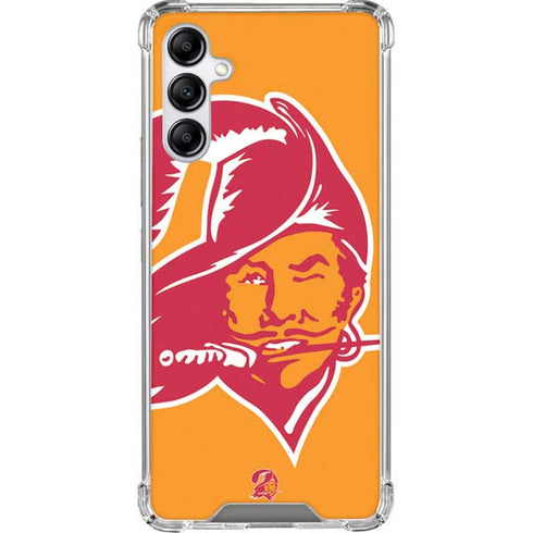 NFL Tampa Bay Buccaneers Retro Logo Galaxy A14 5G Clear Case
