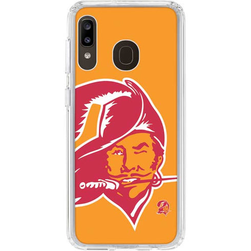 NFL Tampa Bay Buccaneers Retro Logo Galaxy A20 Clear Case