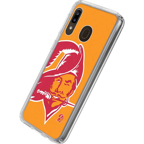 NFL Tampa Bay Buccaneers Retro Logo Galaxy A20 Clear Case