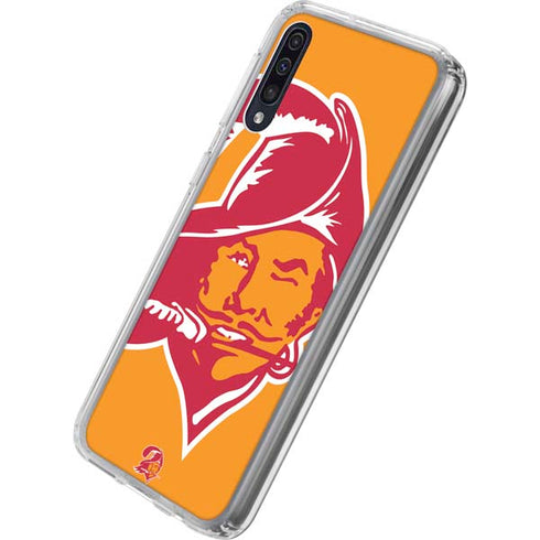 NFL Tampa Bay Buccaneers Retro Logo Galaxy A50 Clear Case
