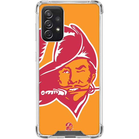 NFL Tampa Bay Buccaneers Retro Logo Galaxy A72 5G Clear Case