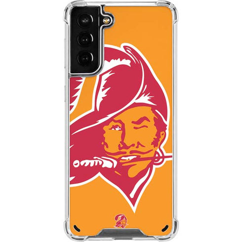 NFL Tampa Bay Buccaneers Retro Logo Galaxy S21 Plus 5G Clear Case