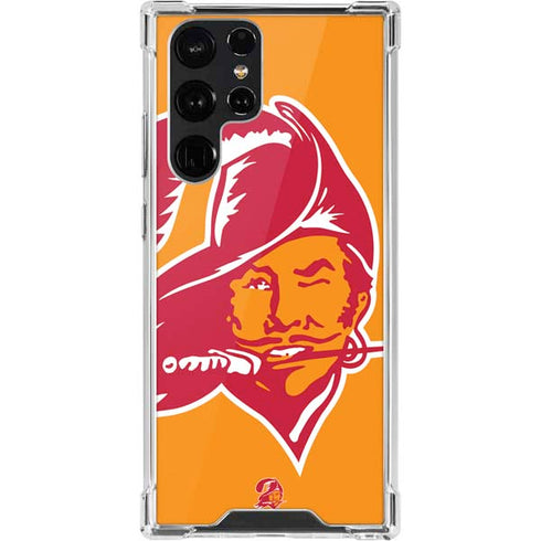 NFL Tampa Bay Buccaneers Retro Logo Galaxy S22 Ultra Clear Case