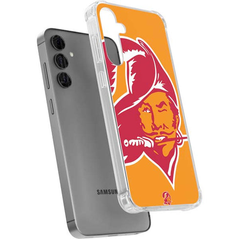 NFL Tampa Bay Buccaneers Retro Logo Galaxy S24 Plus Clear Case