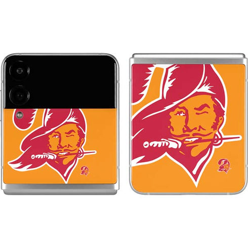 NFL Tampa Bay Buccaneers Retro Logo Galaxy Z Flip4 5G Skin