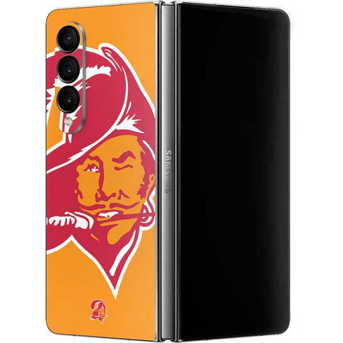 NFL Tampa Bay Buccaneers Retro Logo Galaxy Z Fold4 5G Skin