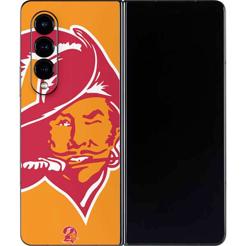 NFL Tampa Bay Buccaneers Retro Logo Galaxy Z Fold4 5G Skin