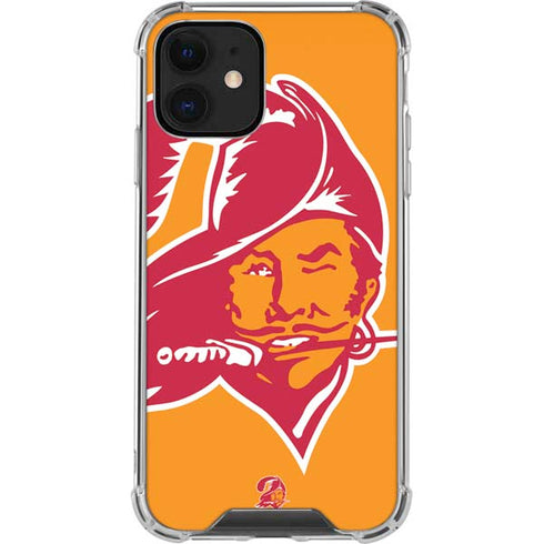 NFL Tampa Bay Buccaneers Retro Logo iPhone 12 Clear Case