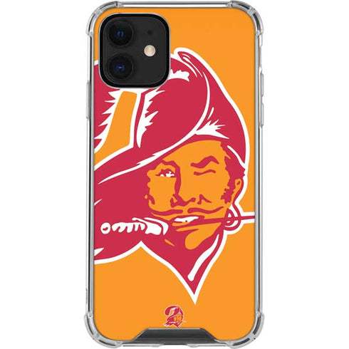 NFL Tampa Bay Buccaneers Retro Logo iPhone 12 Mini Clear Case