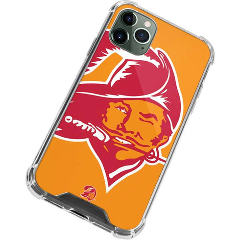 NFL Tampa Bay Buccaneers Retro Logo iPhone 12 Pro Clear Case