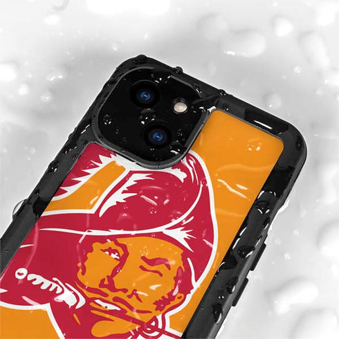 NFL Tampa Bay Buccaneers Retro Logo iPhone 13 Mini Waterproof Case