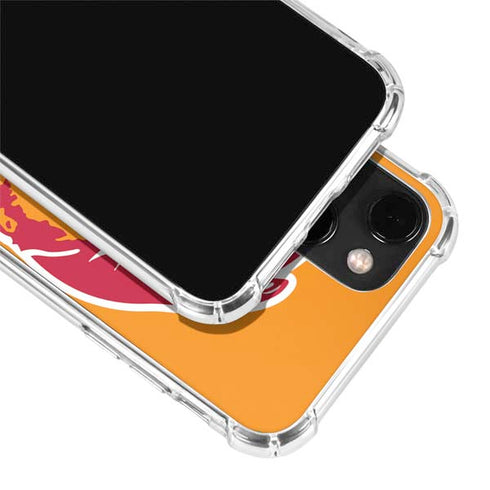 NFL Tampa Bay Buccaneers Retro Logo iPhone 14 Plus Clear Case
