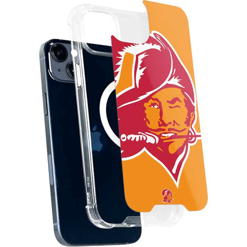 NFL Tampa Bay Buccaneers Retro Logo iPhone 15 Plus MagSafe Case