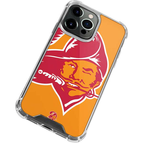 NFL Tampa Bay Buccaneers Retro Logo iPhone 15 Pro Max Clear Case