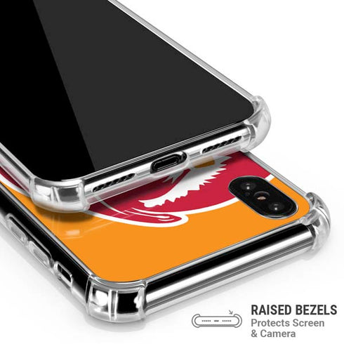 NFL Tampa Bay Buccaneers Retro Logo iPhone XS Max Clear Case