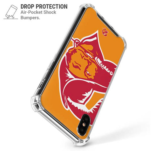 NFL Tampa Bay Buccaneers Retro Logo iPhone XS Max Clear Case
