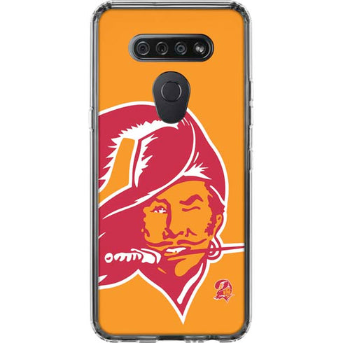 NFL Tampa Bay Buccaneers Retro Logo LG K51/Q51 Clear Case