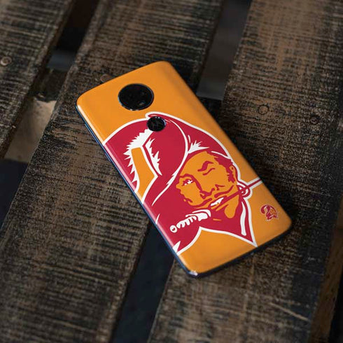 NFL Tampa Bay Buccaneers Retro Logo Moto E5 Plus Skin