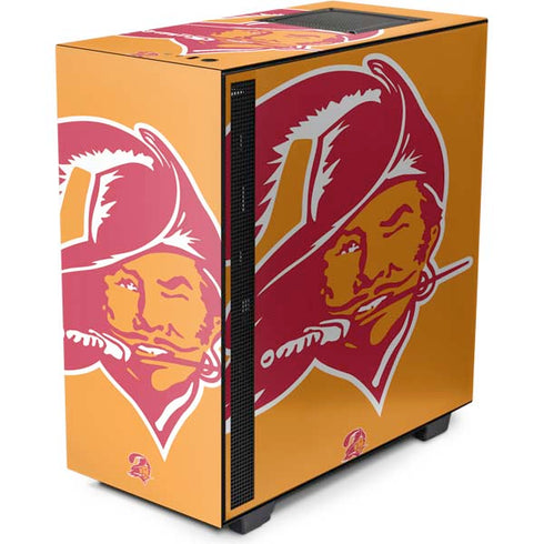 NFL Tampa Bay Buccaneers Retro Logo NZXT H510 Compact ATX Mid-Tower Case Skin