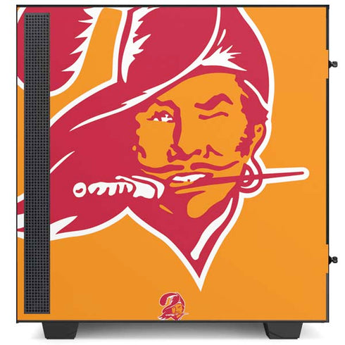 NFL Tampa Bay Buccaneers Retro Logo NZXT H510 Compact ATX Mid-Tower Case Skin