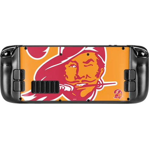 NFL Tampa Bay Buccaneers Retro Logo Steam Deck Handheld Gaming Computer Skin