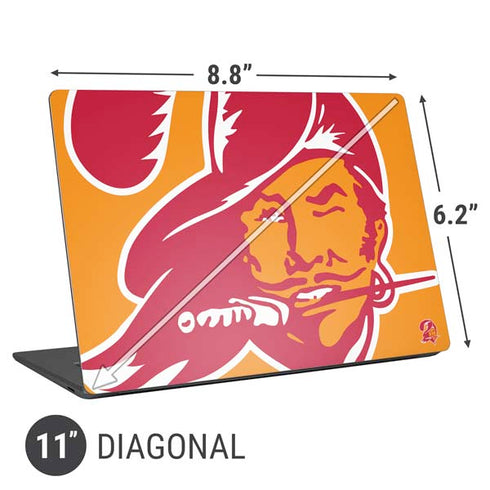 NFL Tampa Bay Buccaneers Retro Logo Universal Laptop 11in (8.8 x 6.2in) Skin