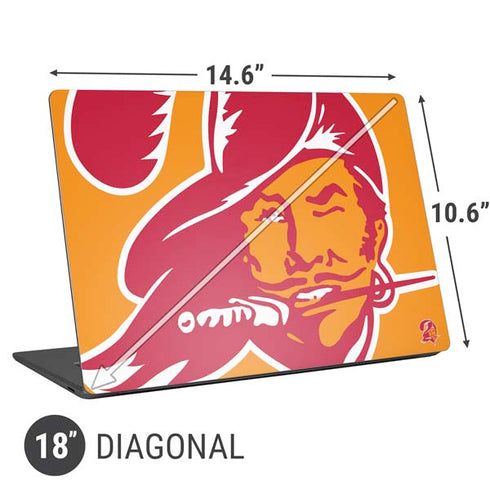 NFL Tampa Bay Buccaneers Retro Logo Universal Laptop 18in (14.6 x 10.6in) Skin