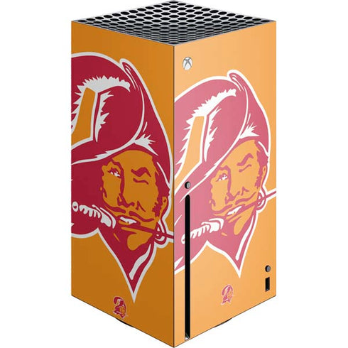 NFL Tampa Bay Buccaneers Retro Logo Xbox Series X Console Skin