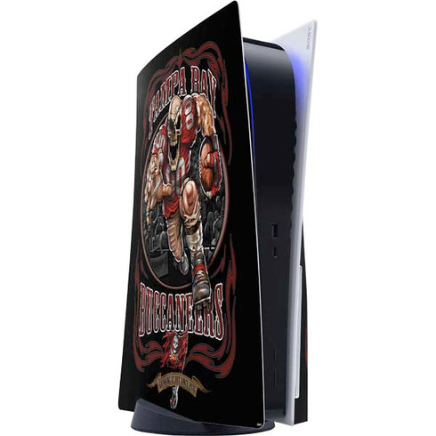 Liquid Blue NFL Tampa Bay Buccaneers Running Back PS5 Console Skin