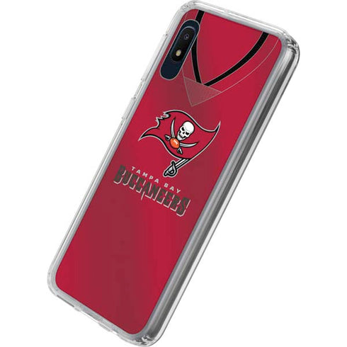 NFL Tampa Bay Buccaneers Team Jersey Galaxy A10e Clear Case