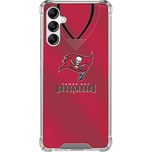 NFL Tampa Bay Buccaneers Team Jersey Galaxy A14 5G Clear Case