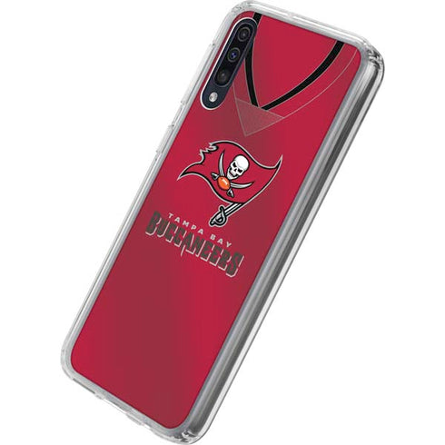 NFL Tampa Bay Buccaneers Team Jersey Galaxy A50 Clear Case