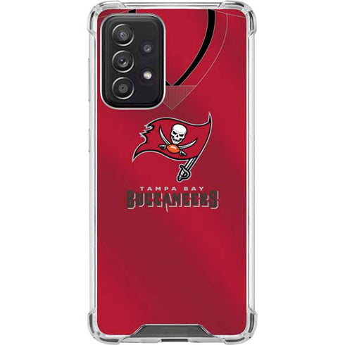 NFL Tampa Bay Buccaneers Team Jersey Galaxy A52 5G Clear Case