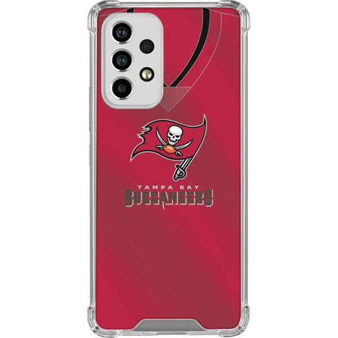 NFL Tampa Bay Buccaneers Team Jersey Galaxy A53 5G Clear Case