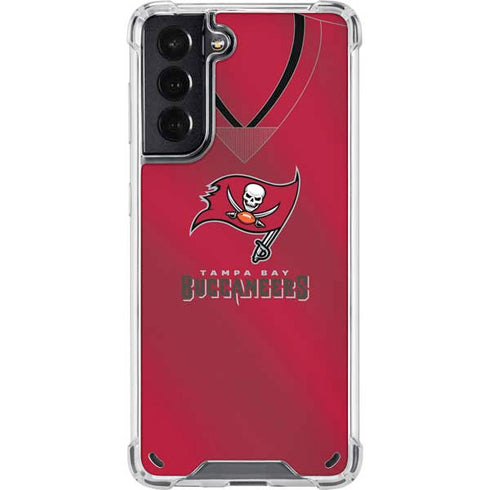 NFL Tampa Bay Buccaneers Team Jersey Galaxy S21 5G Clear Case