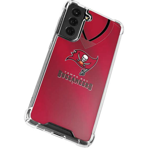 NFL Tampa Bay Buccaneers Team Jersey Galaxy S21 FE Clear Case