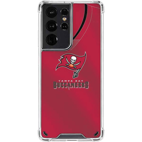 NFL Tampa Bay Buccaneers Team Jersey Galaxy S21 Ultra 5G Clear Case