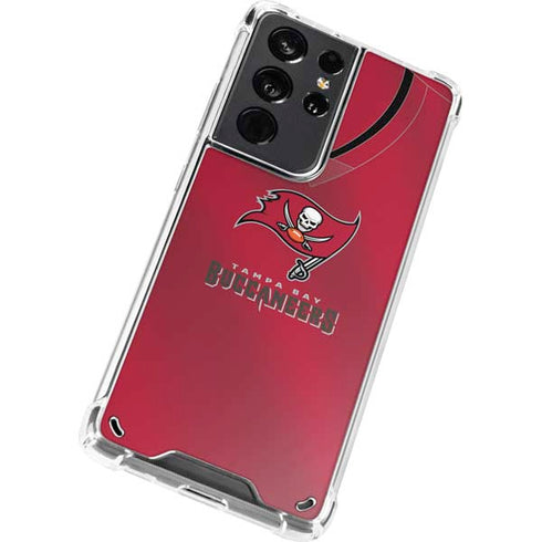 NFL Tampa Bay Buccaneers Team Jersey Galaxy S21 Ultra 5G Clear Case