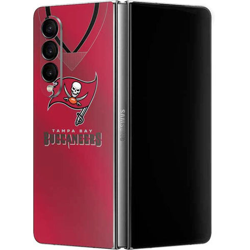 NFL Tampa Bay Buccaneers Team Jersey Galaxy Z Fold4 5G Skin