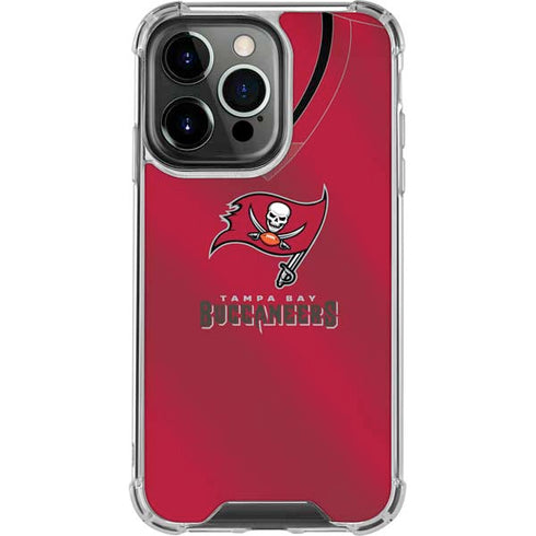 NFL Tampa Bay Buccaneers Team Jersey iPhone 15 Pro Clear Case