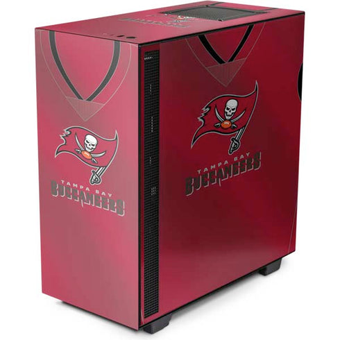 NFL Tampa Bay Buccaneers Team Jersey NZXT H510 Compact ATX Mid-Tower Case Skin