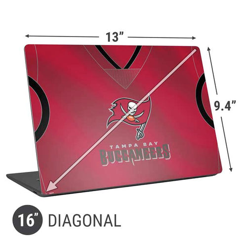 NFL Tampa Bay Buccaneers Team Jersey Universal Laptop 16in (13 x 9.4in) Skin