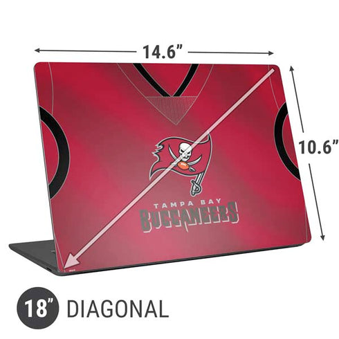 NFL Tampa Bay Buccaneers Team Jersey Universal Laptop 18in (14.6 x 10.6in) Skin