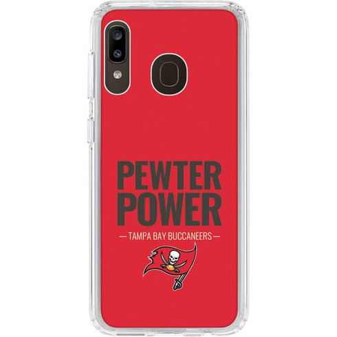 NFL Tampa Bay Buccaneers Team Motto Galaxy A20 Clear Case