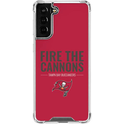 NFL Tampa Bay Buccaneers Team Motto Galaxy S21 FE Clear Case