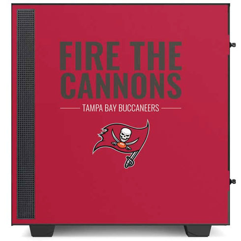 NFL Tampa Bay Buccaneers Team Motto NZXT H510 Compact ATX Mid-Tower Case Skin
